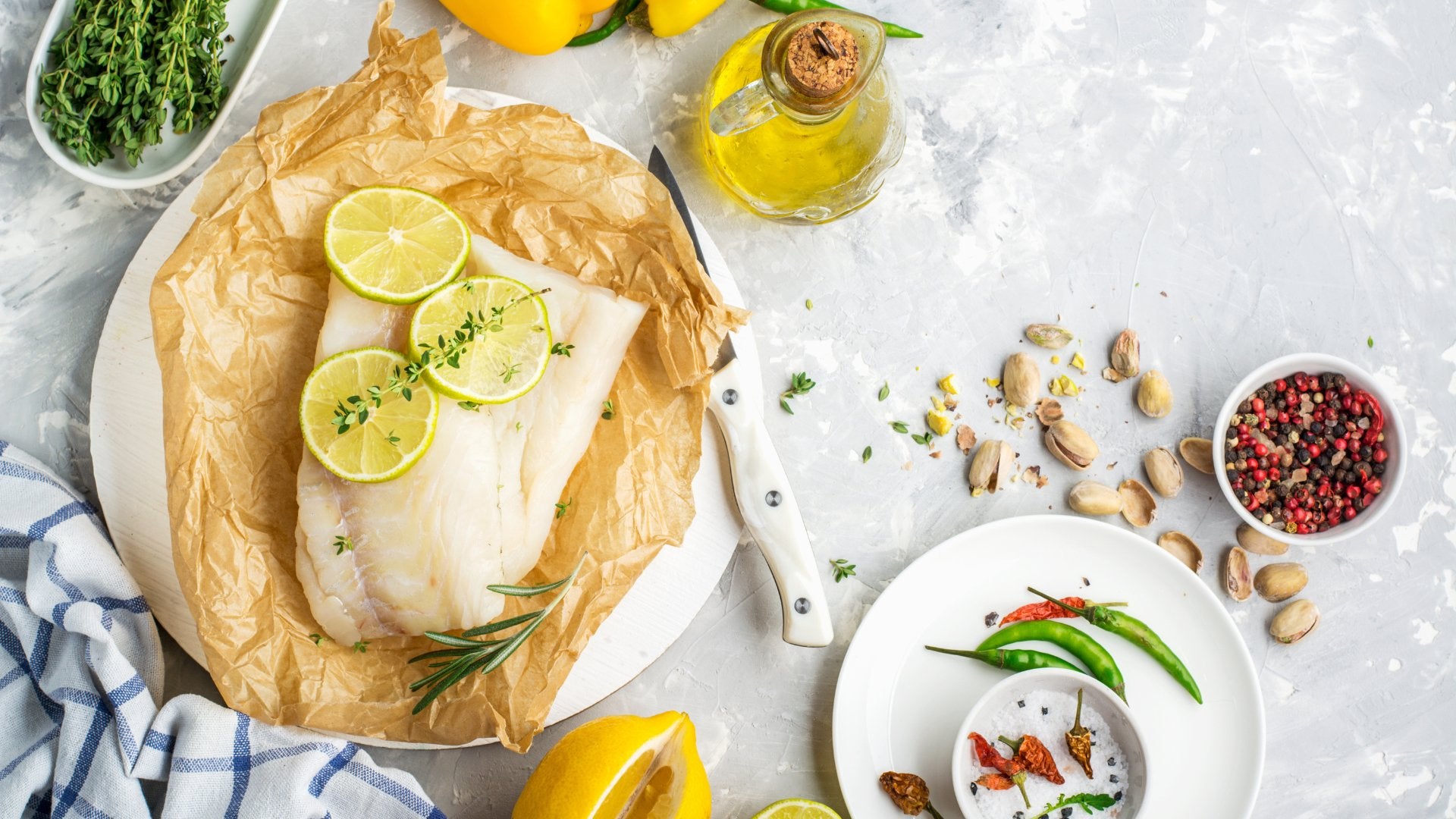 Baked Fish with Asparagus - SLIMTOX