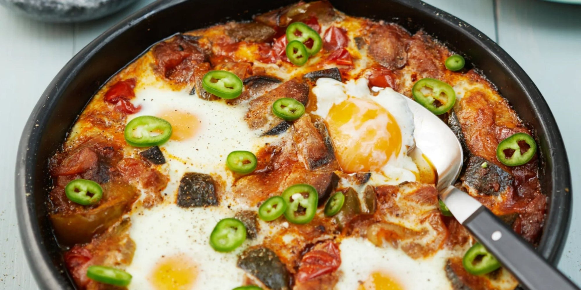 Ratatouille with baked eggs - SLIMTOX