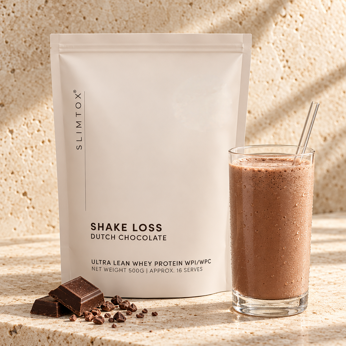 Dutch Chocolate Whey Protein Powder | SLIMTOX