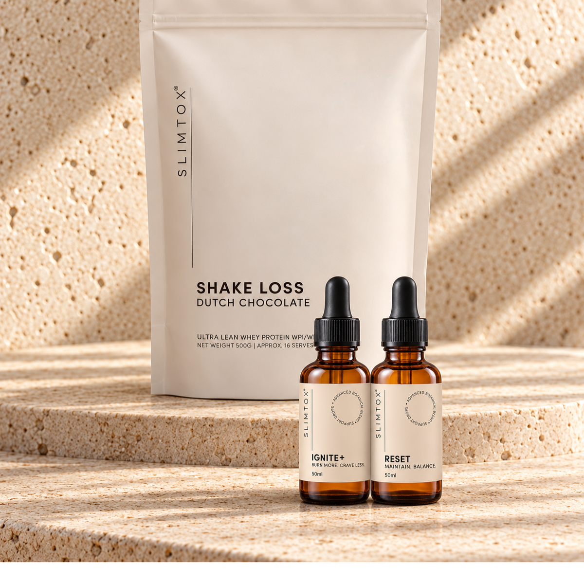 SLIMTOX Ultimate Shake Loss Bundle | IGNITE+, RESET &amp; Protein