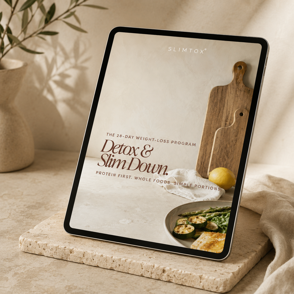 SLIMTOX 28-Day Slim Down protein-first digital program